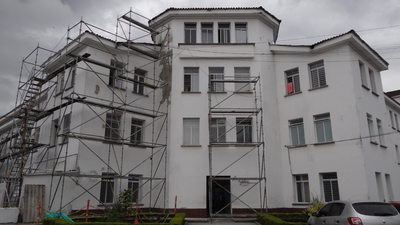 Avanzan trabajos de intervenci&oacute;n de fachada y otros espacios del Hospital Universitario San Jos&eacute;